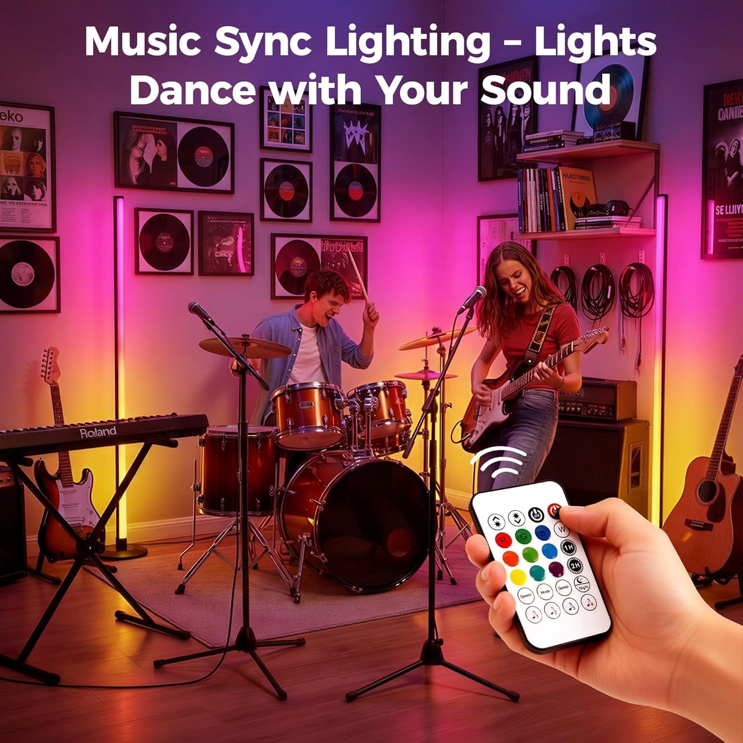 Cozylumi™ Maylit Corner Floor Lamp,Smart LED Floor Lamps with App & Remote Control