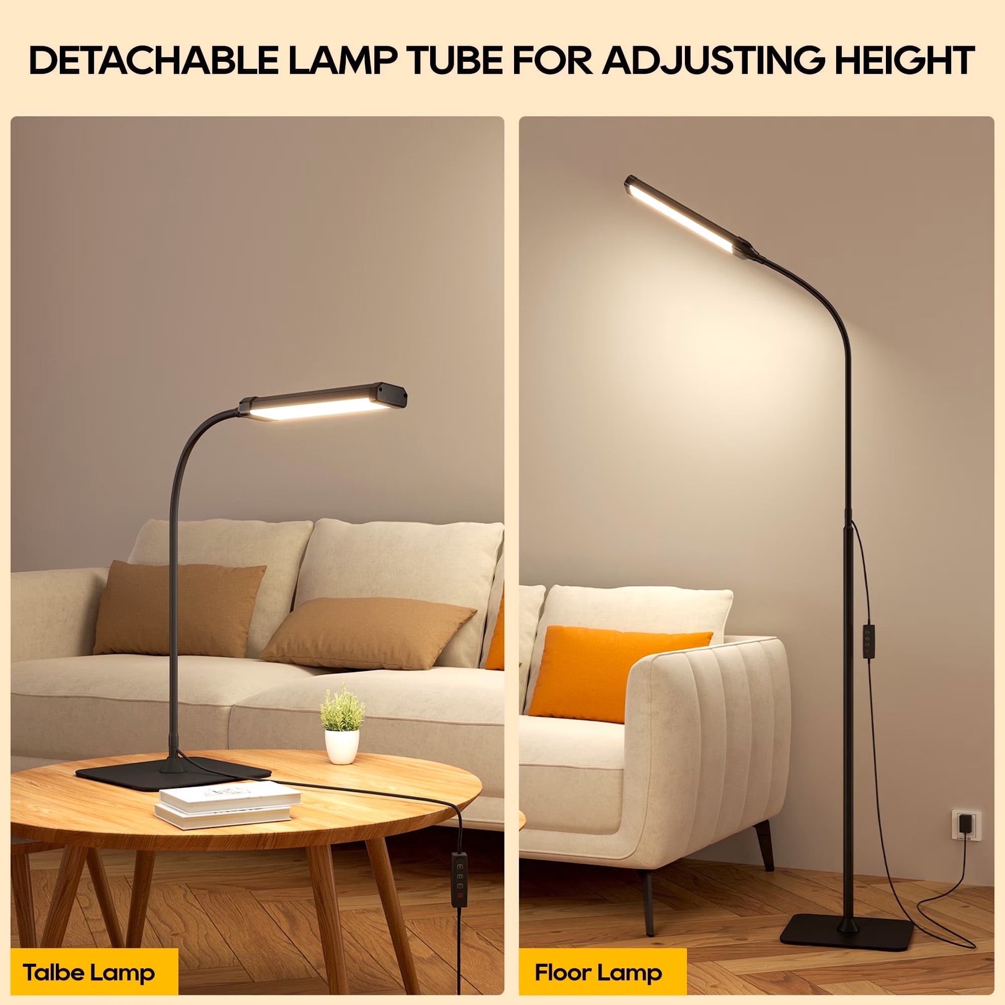 Cozylumi™ ACMETOP LED Floor Lamp for Living Room with Remote Control, Standing Lamp