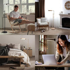 Cozylumi™ Lumadin 52/72 Modern Adjustable 1-Light Modern Adjustable Brass Floor Lamp