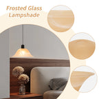 Cozylumi™ HonoDing Floor Lamp Shade with Amber Alabaster Glass Bowl
