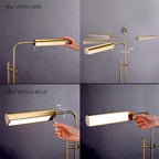 Cozylumi™ Lumadin 52/72 Modern Adjustable 1-Light Modern Adjustable Brass Floor Lamp