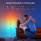 Cozylumi™ Govee RGBICWW Floor Lamp Modern - Dimmable LED, Music Sync, Remote, Smart