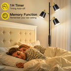 Cozylumi™ Tree Floor Lamp with 3 Adjustable Rotating Lights, Standing Tall Pole Lamps