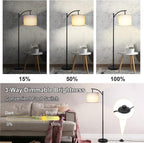 Cozylumi™ BN-LINK Dimmable Floor Lamp with 3 Color Temperatures, Standing Lamp with