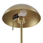 Cozylumi™ 62" Modern Pull-chain Brass Floor Lamp with Brass Dome Shade