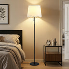 Cozylumi™ 60 Inch Adjustable Color Floor Lamp Pull Chain Light with Bulb for Home