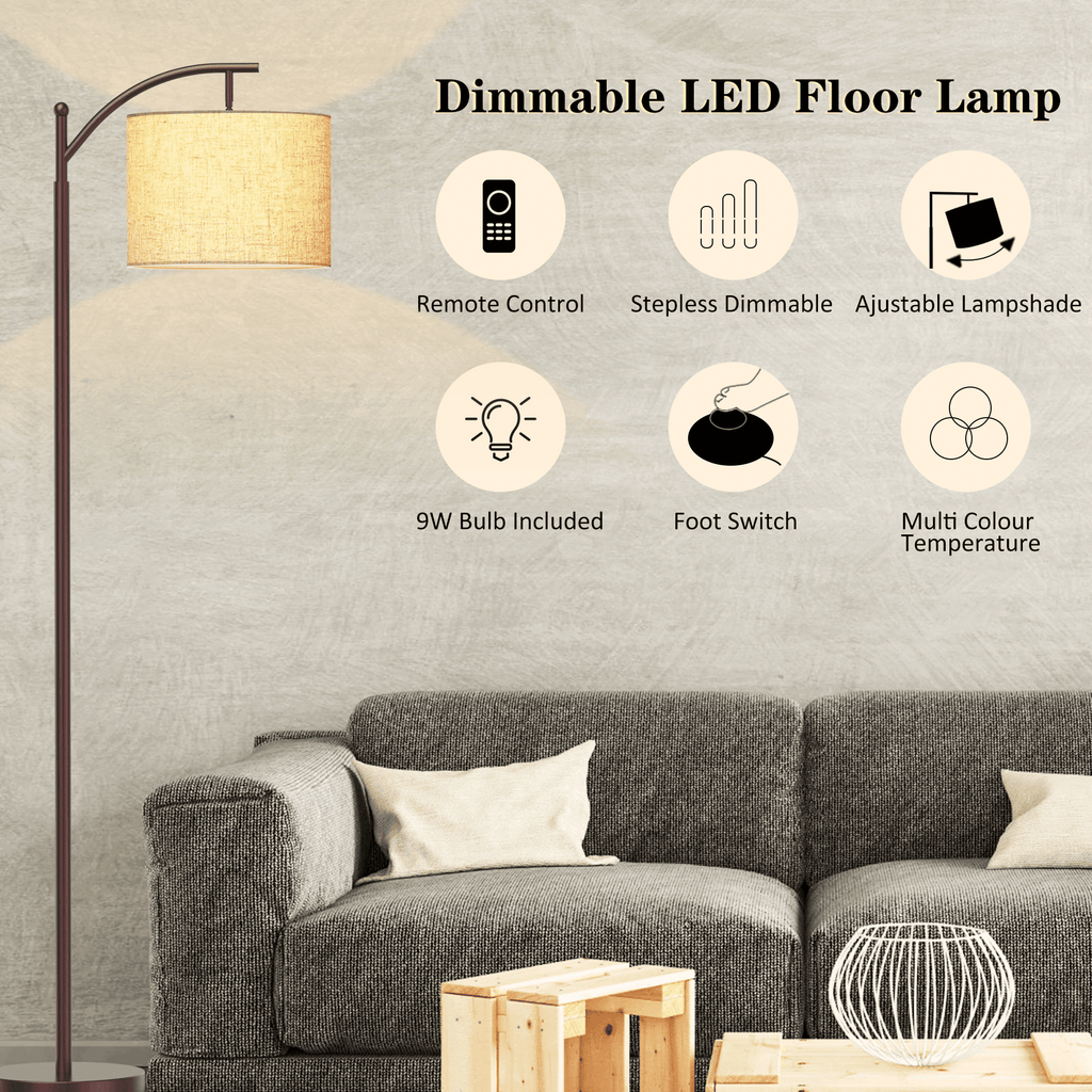 Cozylumi™ HadinEEon Floor Lamp, Standing Lamp Tall with Remote Control for Living Room