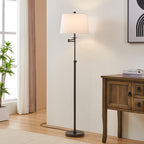 Cozylumi™ KAWOTI 64.5" Adjustable Floor Lamp with Swing Arm, 3-Way Dimmable Standing