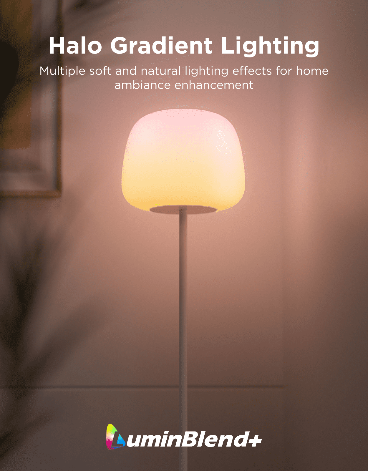 Cozylumi™ Govee Lantern Floor Lamp, Halo Gradient RGBIC Smart Corner Lamp with