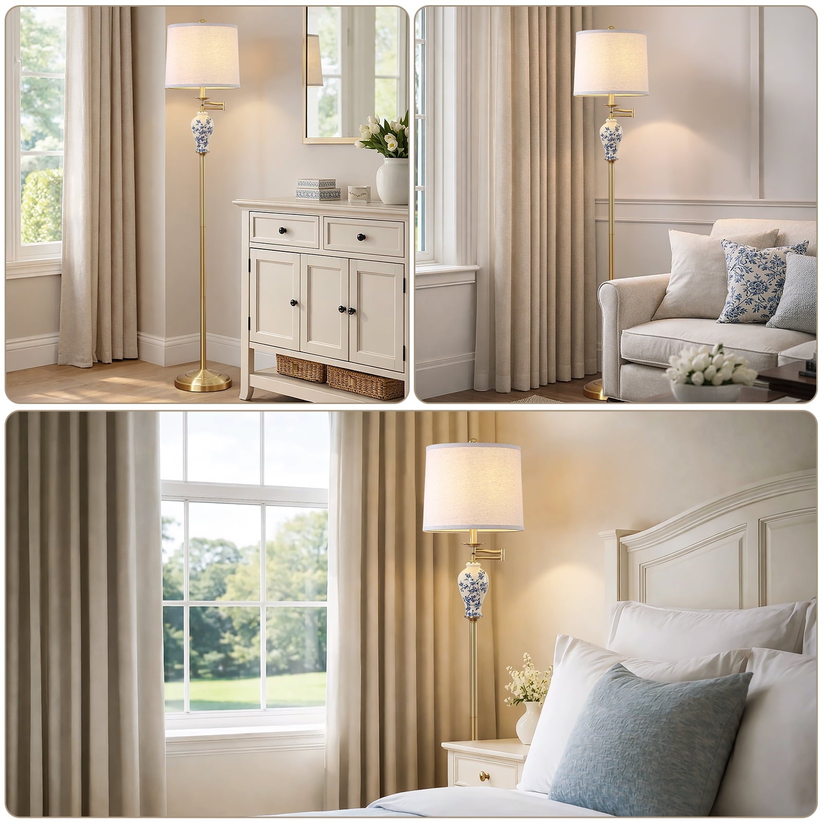 Cozylumi™ JUJUYUYOP 63" Floor lamp for the living room, with a 355° adjustable swivel