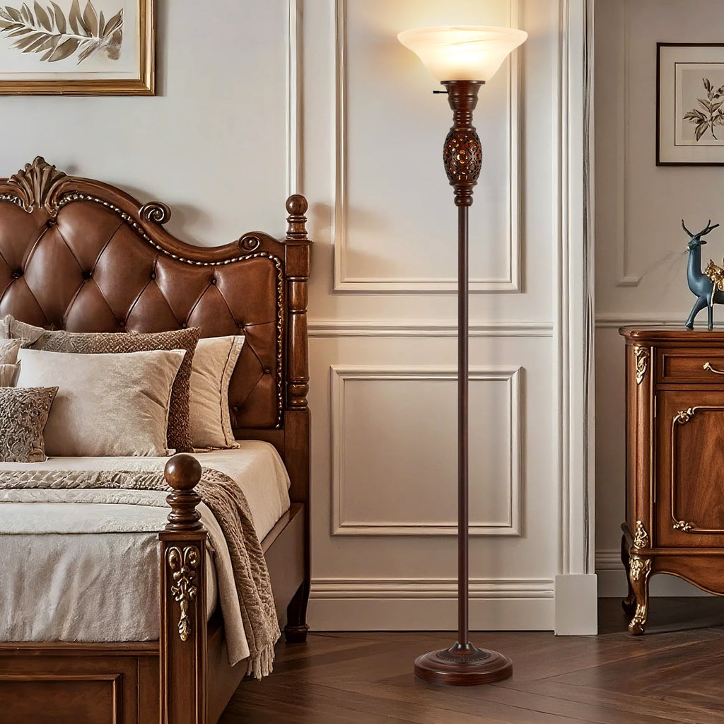 Cozylumi™ 70" Floor Lamp with NightLight - Victorian Style Standing Lamp for Living