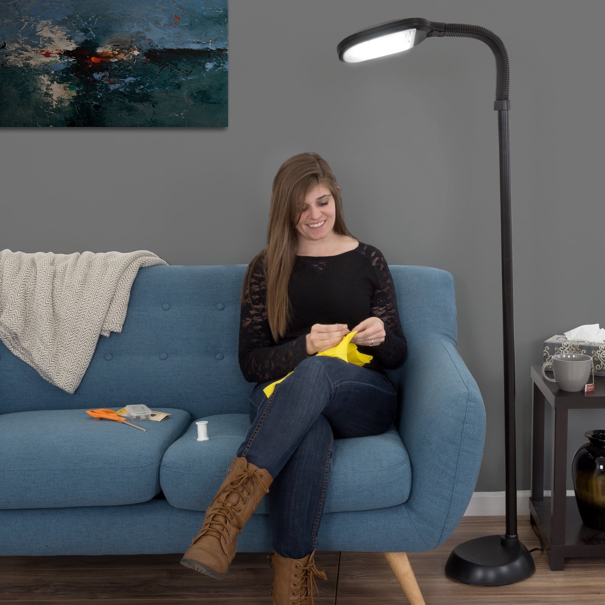 Cozylumi™ 63-Inch Adjustable Floor Lamp for Bedroom - Full Spectrum Natural Sunlight