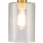 Cozylumi™ 65-inch Modern Floor Lamp with Glass Shade and LED Edison Bulb Gold