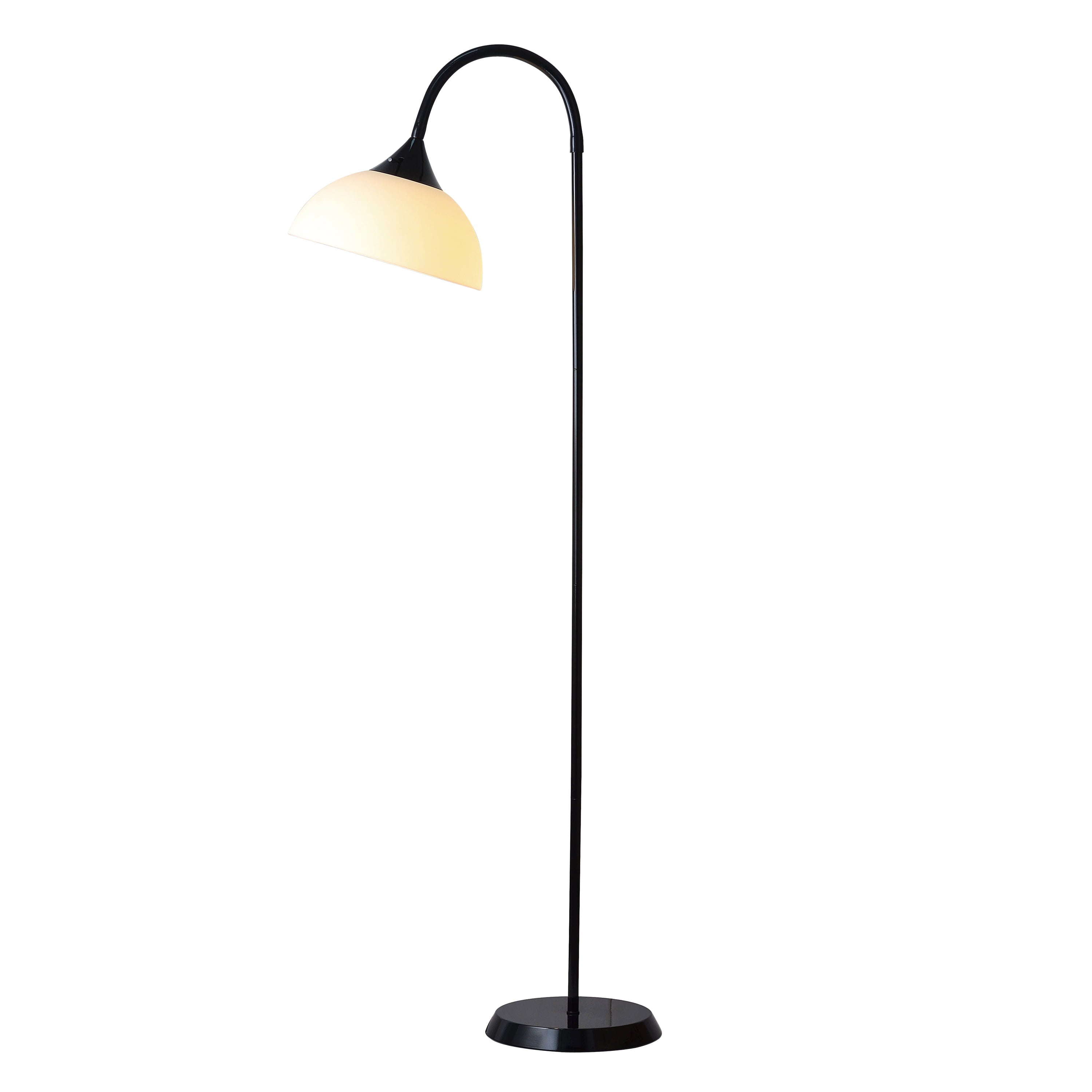 Cozylumi™ 71 in Black Gooseneck Floor Lamp with Flexible Neck