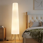 Cozylumi™ 60 Inch White Wood Floor Lamp Adjustable Color Temperature Light with Three