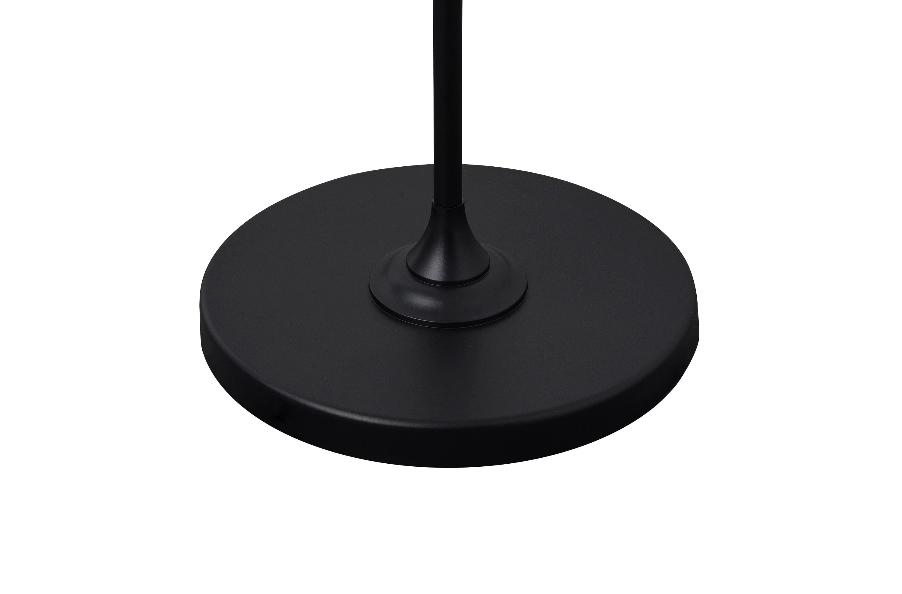 Cozylumi™ 56.5 in Floor Lamp, Black Finish with White Fabric Shade