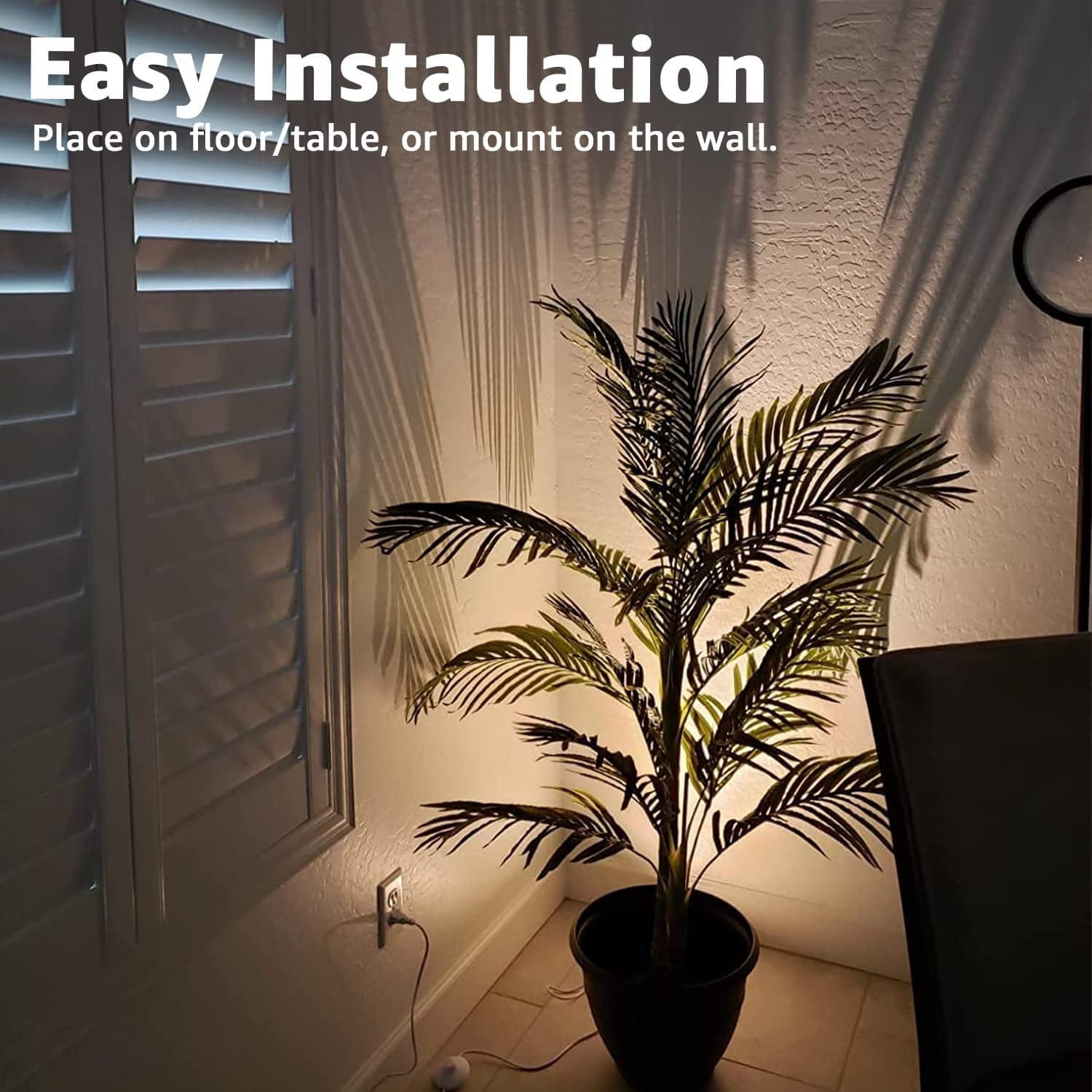 Cozylumi™ SUNVIELED Uplights for Indoor Use, Warm White Floor Spotlight Lamp, 120V