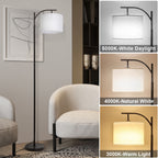 Cozylumi™ Vesteel Floor Lamp, Standing Lamp with 3 Color Temperatures LED Bulb &