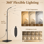 Cozylumi™ SERBASIC LED Floor Lamp, Dimmable Standing Light Height Adjustable with 360°