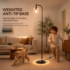 Cozylumi™ Coliware Arc Floor Lamp with Acrylic Lampshade, Modern Tall Standing Lamp