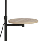 Cozylumi™ 65" Modern Adjustable Head Matte Black Floor Lamp with Black Conical