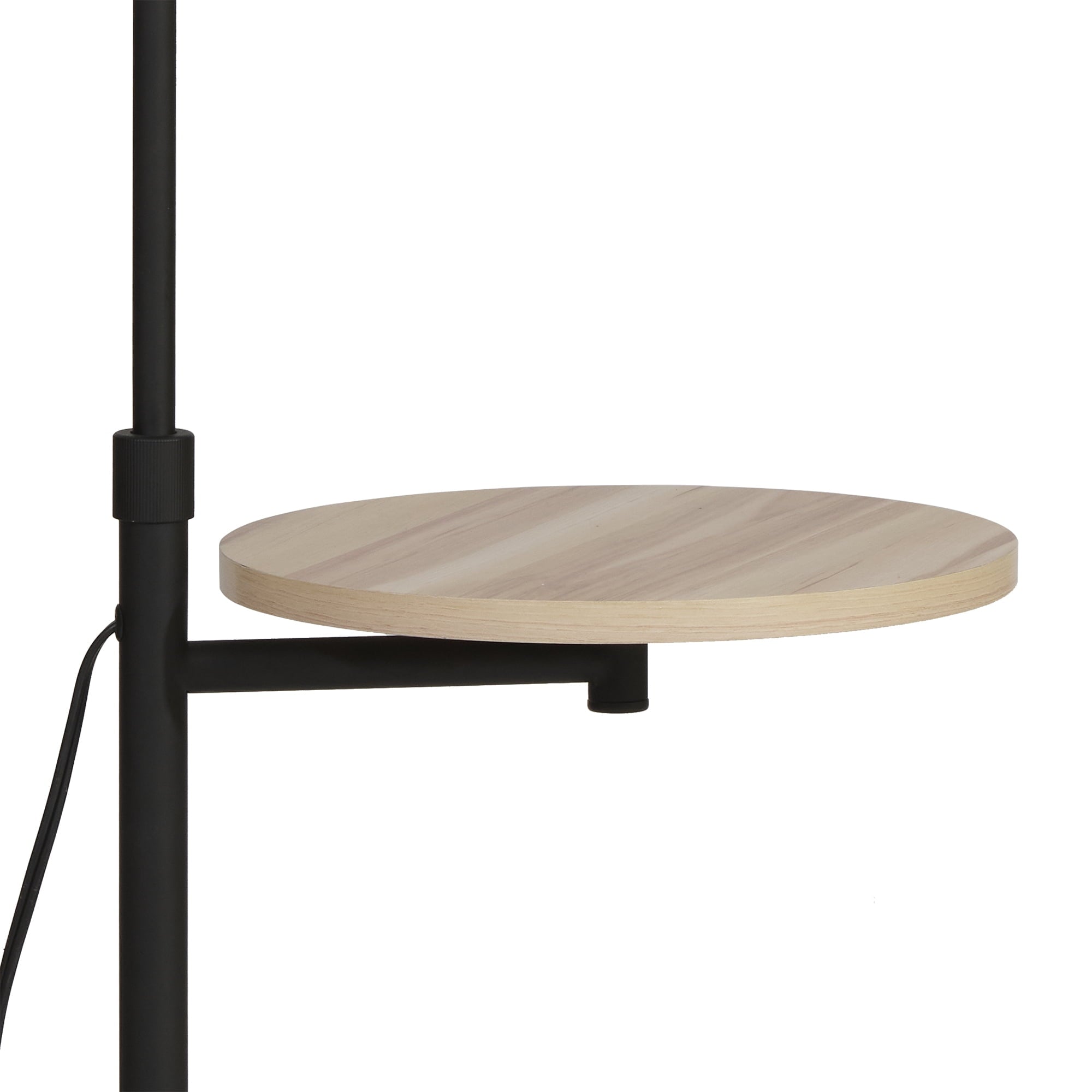 Cozylumi™ 65" Modern Adjustable Head Matte Black Floor Lamp with Black Conical