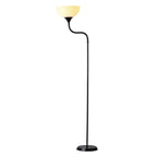 Cozylumi™ 71 in Black Gooseneck Floor Lamp with Flexible Neck
