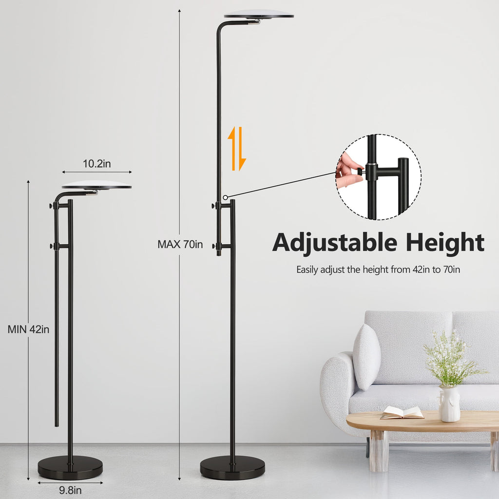Cozylumi™ 32W/3000LM Floor Lamp, Super Bright LED Floor Lamp with Remote Control, 70"
