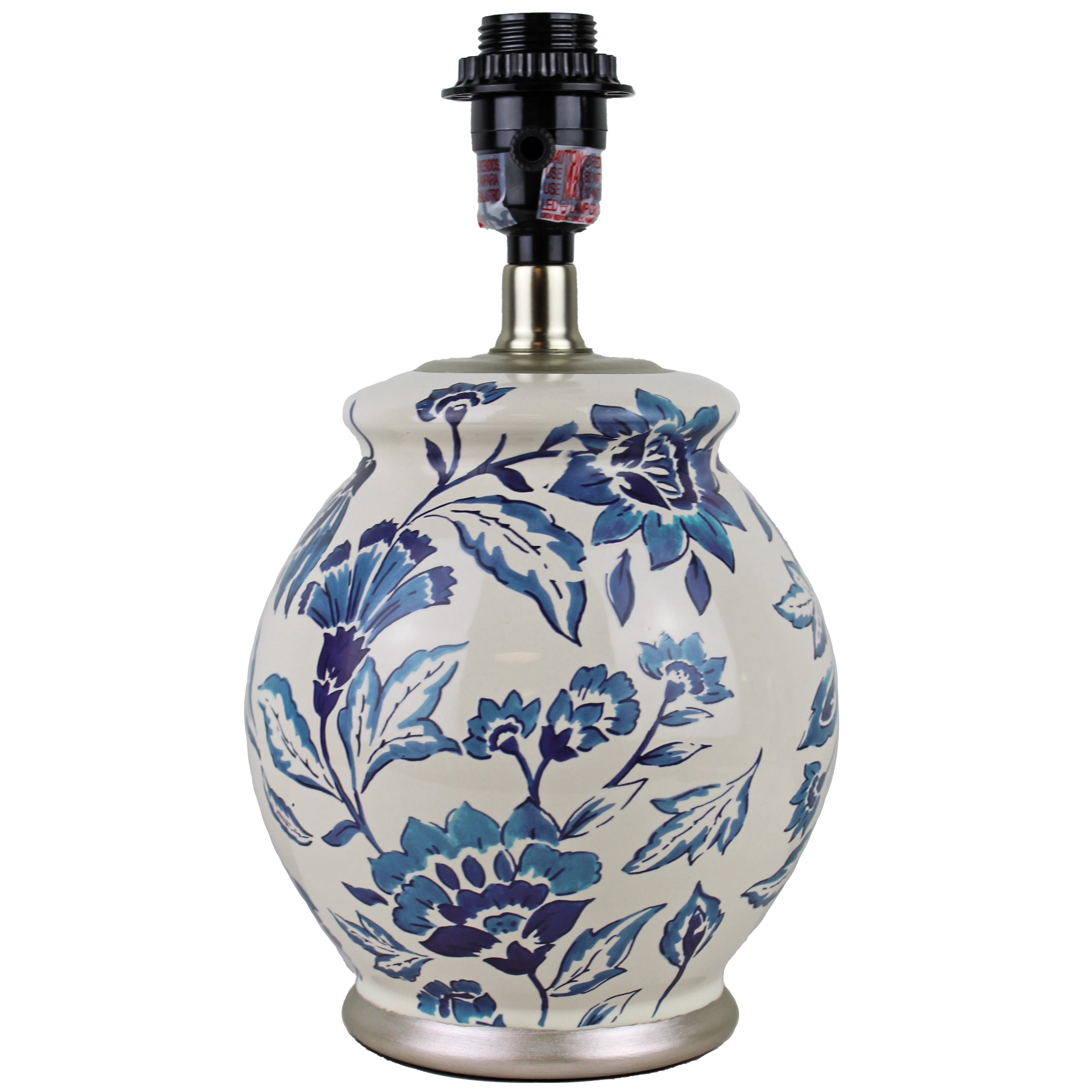 Cozylumi™ Floral Ceramic Lamp with Shade, 17"