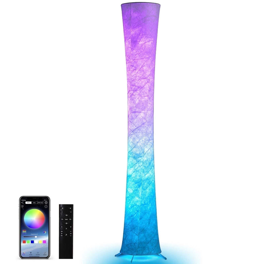 Cozylumi™ 61'' RGBIC LED Floor Lamp, 1800 LM Color Changing Lighting Modern Tall Lamp