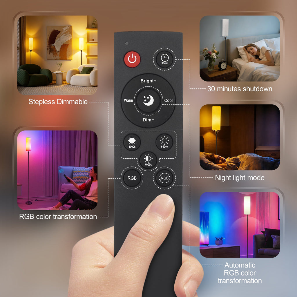 Cozylumi™ RELOIVE LED Floor Lamp,68.1 Dimmable Standing Tall Lamp with APP Control &
