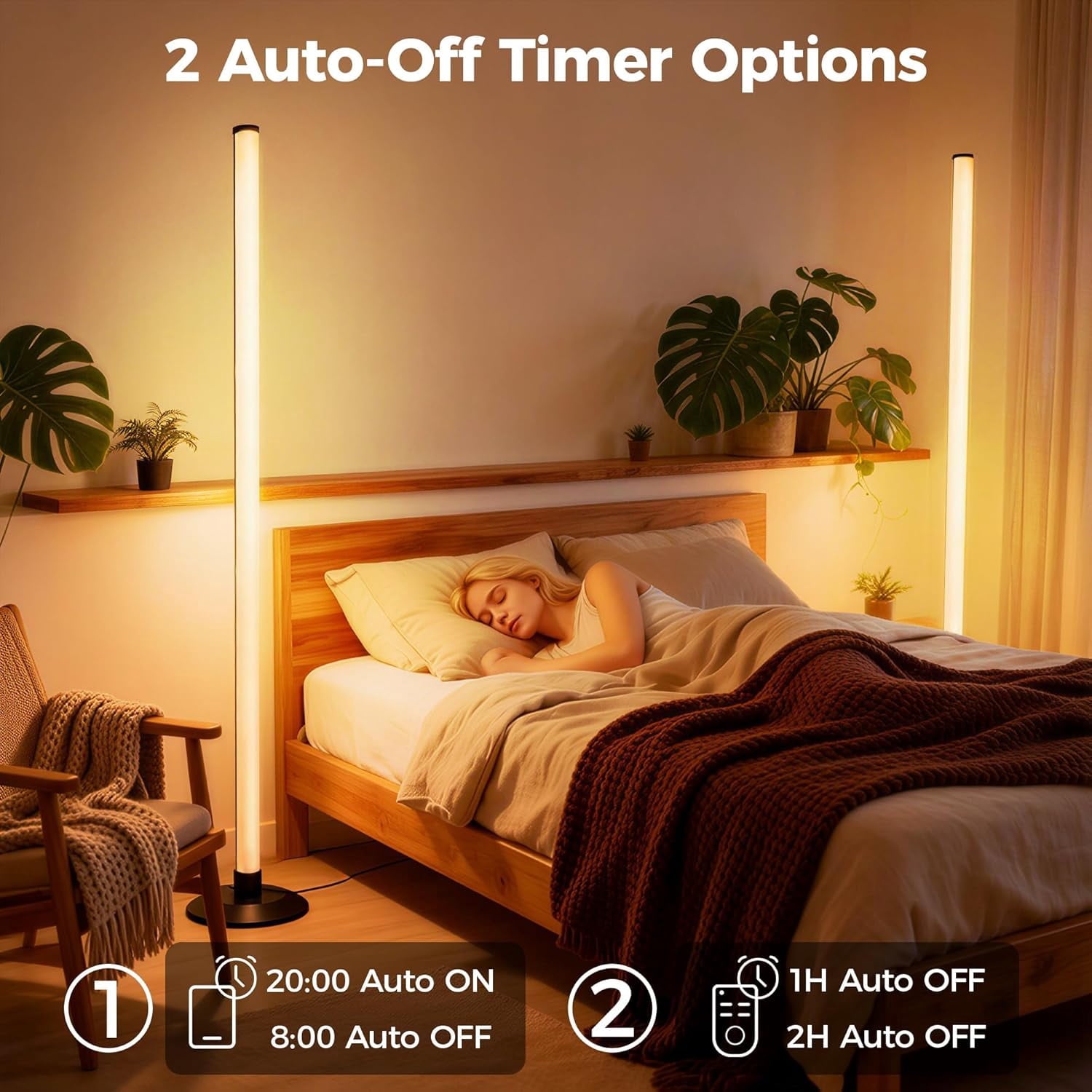 Cozylumi™ Maylit Corner Floor Lamp,Smart LED Floor Lamps with App & Remote Control