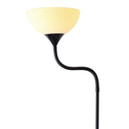 Cozylumi™ 71 in Black Gooseneck Floor Lamp with Flexible Neck