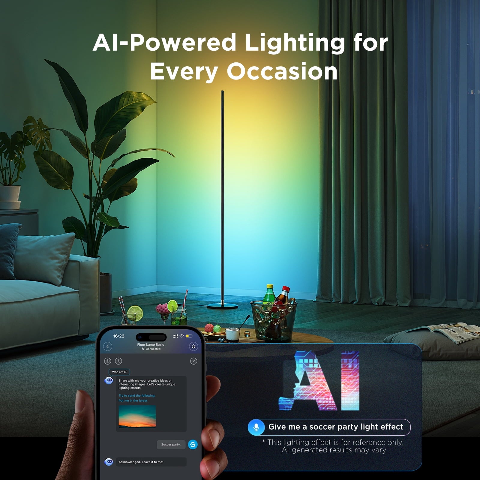Cozylumi™ Govee Smart RGBICW Floor Lamp