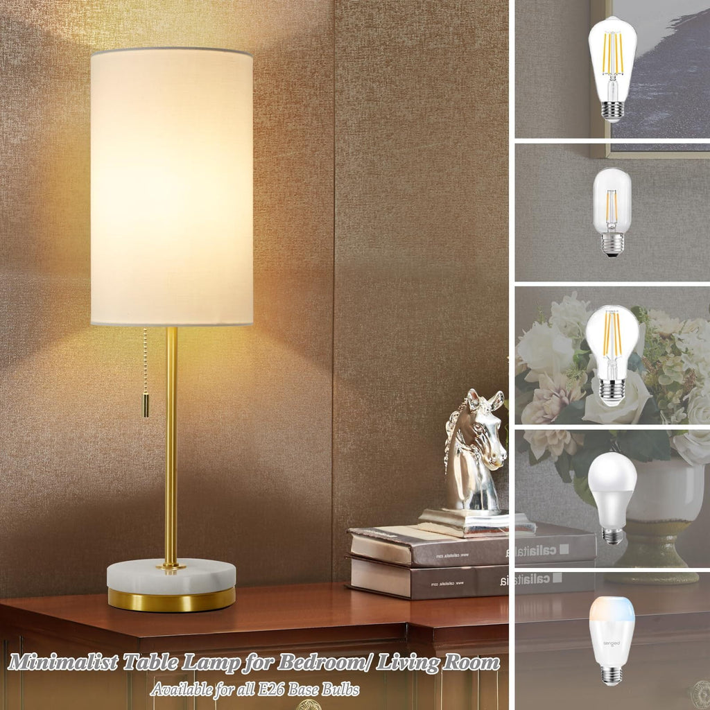 Cozylumi™ Minimalist Table Lamp Set of 2, Nightstand Lamp for Bedroom Living Room
