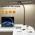 Cozylumi™ Coliware LED Desk Lamp for Office Home, Eye Caring Architect Lamp with Clamp