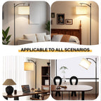 Cozylumi™ Floor Lamp for Living Room, Arc Standing Lamp with Remote Control, Dimmable