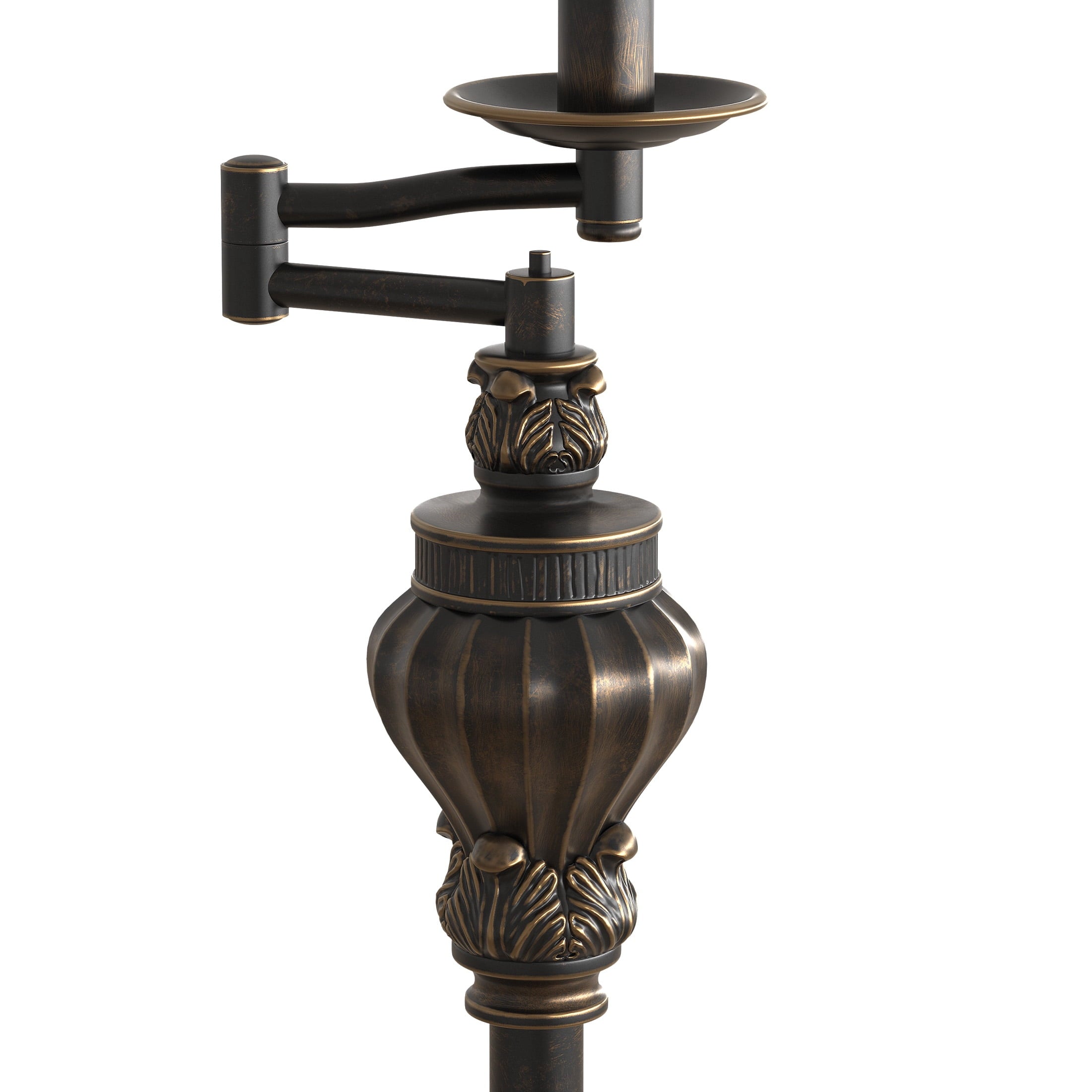 Cozylumi™ 61.5" Vintage Floor Lamp with Linen Shade, Floor Lamp for Living Room