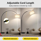 Cozylumi™ 82" Tall Floor Lamps for Living Room, Remote Control Large Arc Floor Lamp