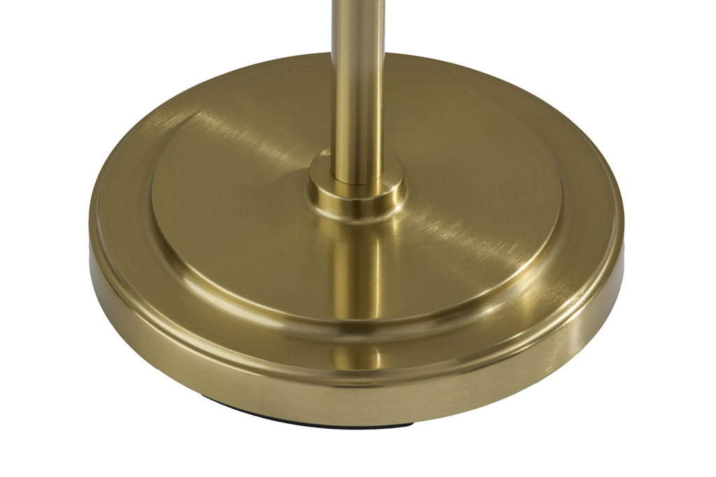 Cozylumi™ 59.5 in Gold Stick Floor Lamp with White Fabric Shade