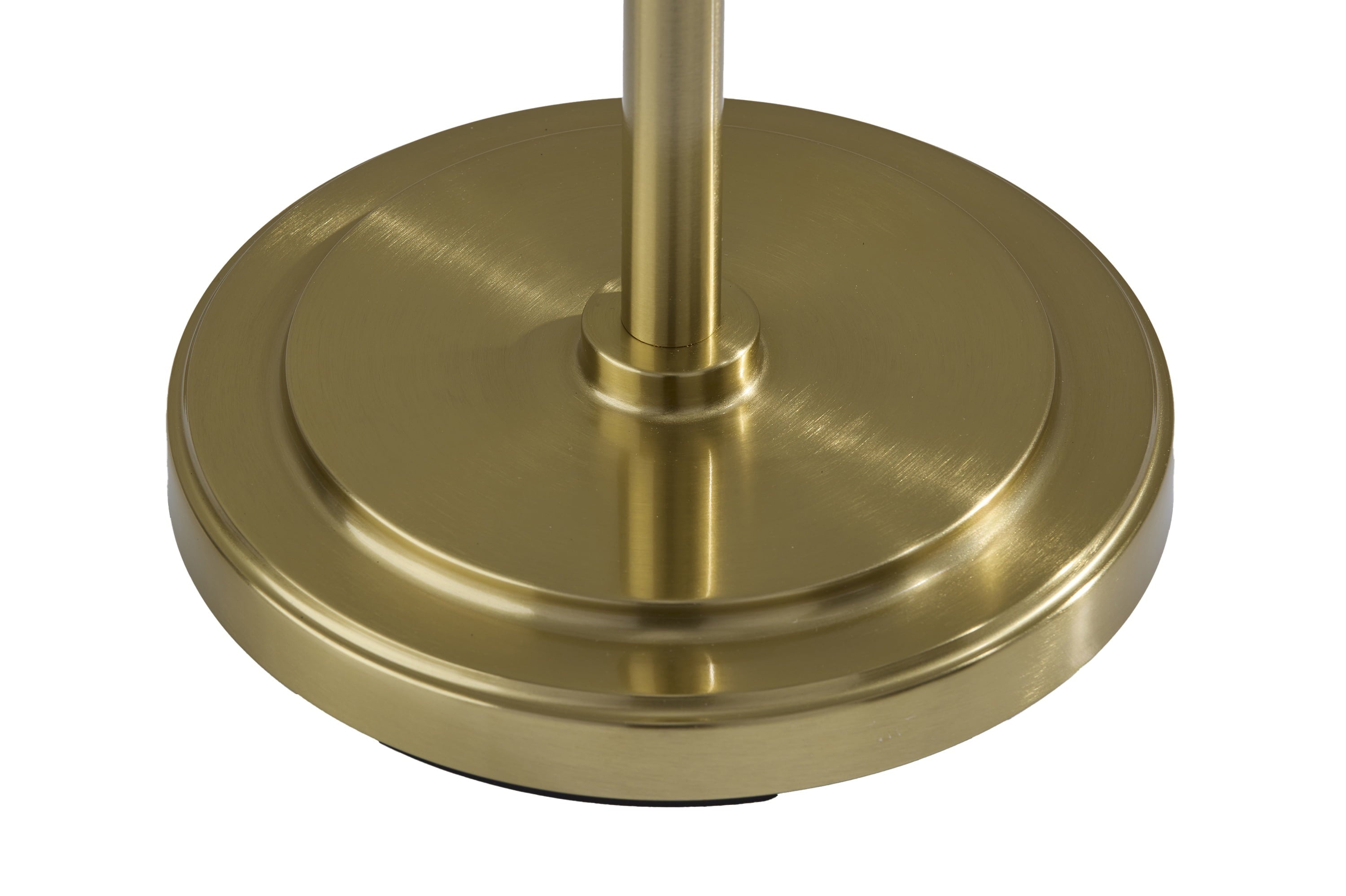 Cozylumi™ 59.5 in Gold Stick Floor Lamp with White Fabric Shade
