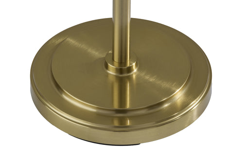 Cozylumi™ 59.5 in Gold Stick Floor Lamp with White Fabric Shade