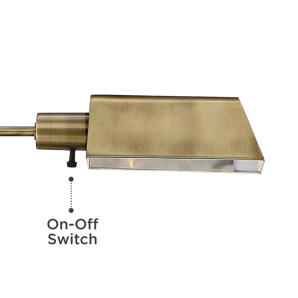 Cozylumi™ Jenson Swing Floor Lamp, Brass