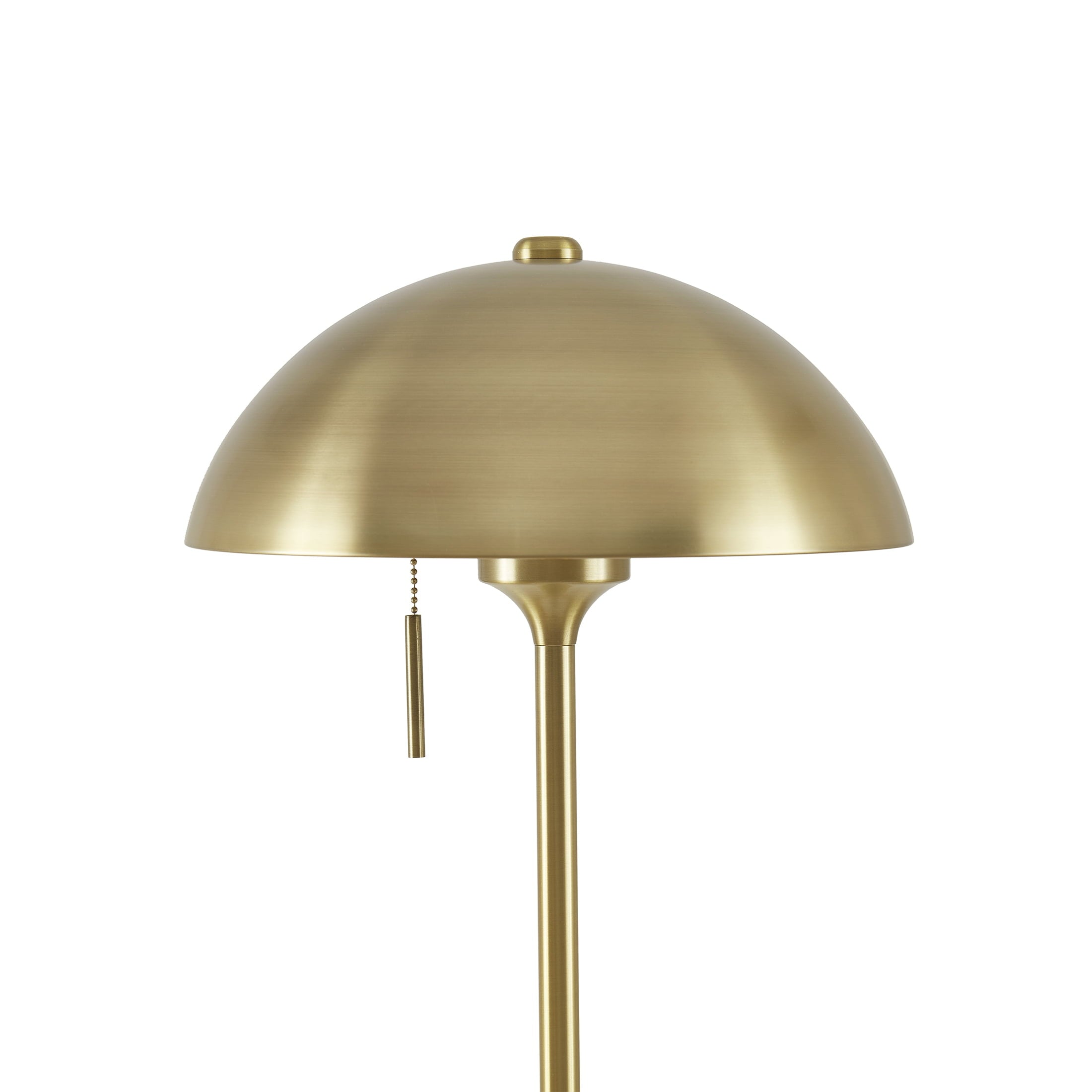 Cozylumi™ 62" Modern Pull-chain Brass Floor Lamp with Brass Dome Shade