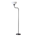 Cozylumi™ 71 in Black Gooseneck Floor Lamp with Flexible Neck