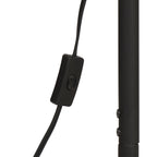 Cozylumi™ 65" Modern Adjustable Head Matte Black Floor Lamp with Black Conical
