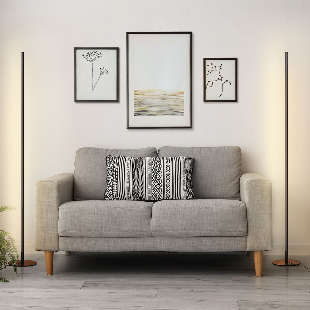 Cozylumi™ DEWENWILS LED Corner Floor Lamp Set of 2, Minimalist Dimmable Mood Lighting