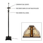 Cozylumi™ 61 Tiffany Style Floor Lamp - Standing Lamp for Bedroom and Living Room with