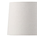 Cozylumi™ 18 in Clear Glass Table Lamp with Brass Metal Base and Beige Shade