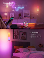 Cozylumi™ Lepro O1 AI Smart LED Corner Floor Lamp with AI Voice Control, RGB + Tunable